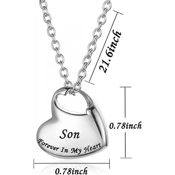AVEKI Kremeringshalsband för aska, smycke med urna, Forever i