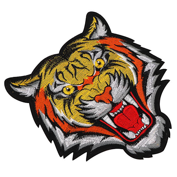 Tigerhode brodert lapp klut klistremerke applikasjon klær tilbehør (vist som bilde)