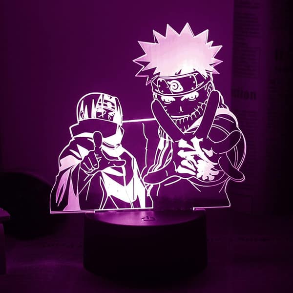 Anime Uzumaki Naruto, Uchiha Itachi, 3D Illusion Natlampe, L