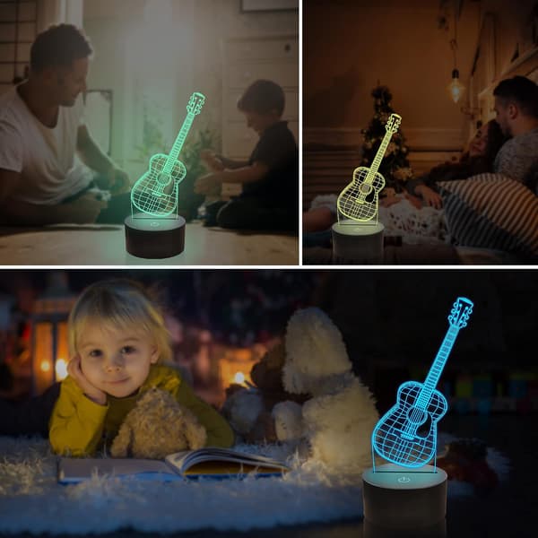 Guitar Gaver til Musikelsker, Ammonite Guitar 3D Illusion La