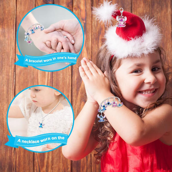 Julkalender 2024 för flickor pojkar med 24 dagars presentnedräkningskalender Blind Box DIY Creative Charm Hänge Armband Halsband för barn