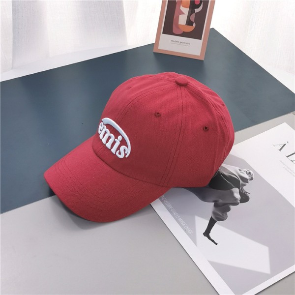 Hatt Brev Broderad Justerbar Baseballkeps Red
