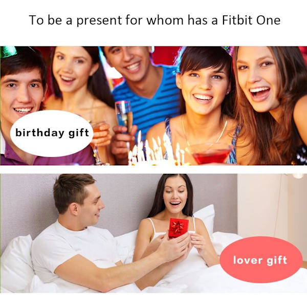 Klipphållare kompatibel med Fitbit One (4-pack)