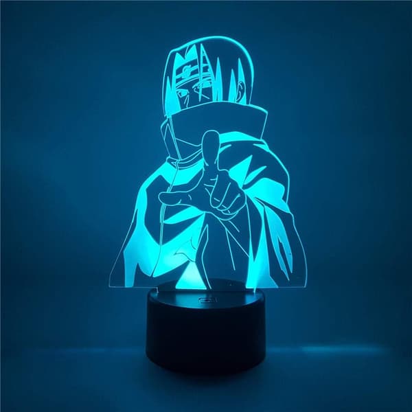 3D Illusjonslampe Anime Uchiha Itachi Anime Figurer Nattlys