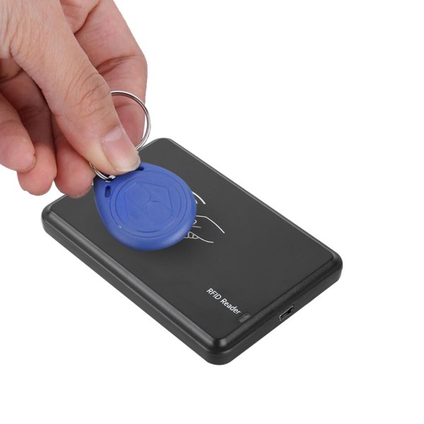 Bärbar 125KHz ID-kortläsare Drive Free med USB-kabelstöd för Windows-system