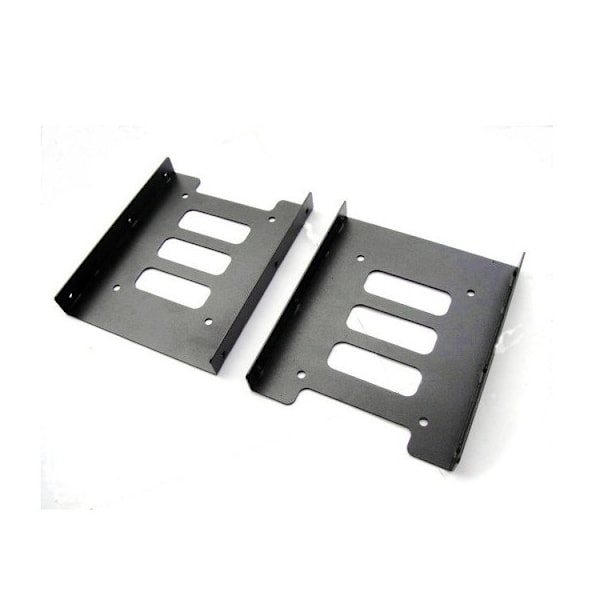 Hårddisk järnram SSD solid state drive fäste metall 2.5 till 3.5 2.5 tum till 3.5 tum stationär fäste, 2pack