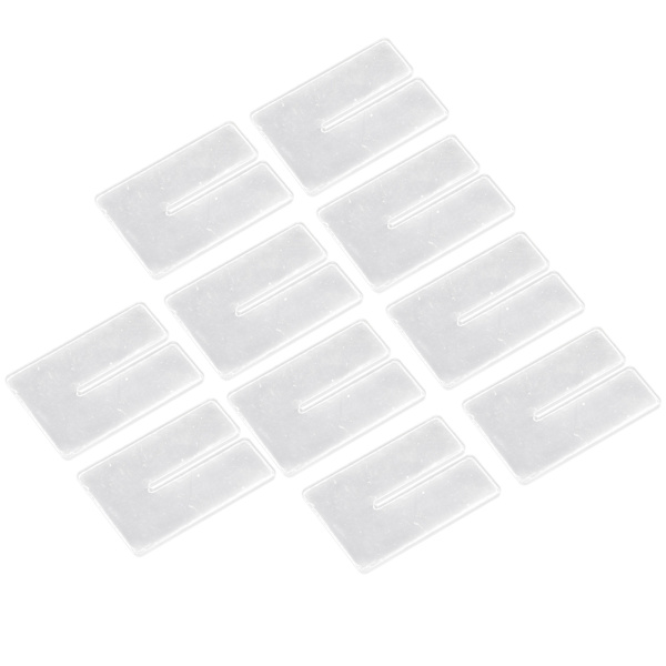 10 stk. Akryl Skabelon DIY Transparent Håndværk Skabelon med Beskyttende Lag til Voksne Håndværk Læderhulning