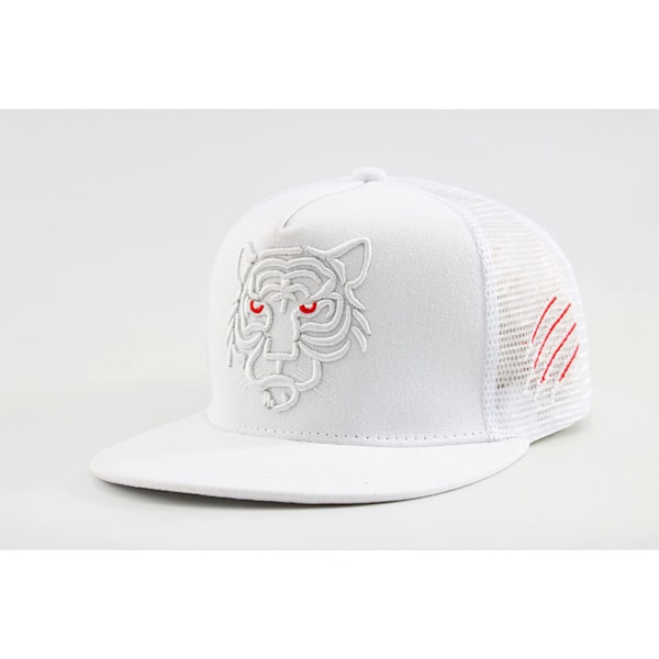 Baseball Cap Bomull Broderi Baseball Cap Menn Kvinner Snapback Hatter Sommer Trucker Caps Unisex Hip Hop Hatter White