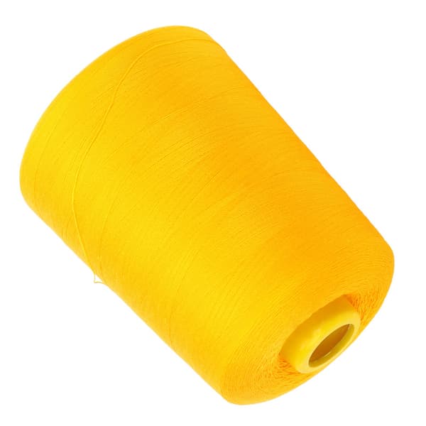 Sytråd 8000 meter Flere farvede polyestergarner til DIY broderimaskine Projekt385 Gul
