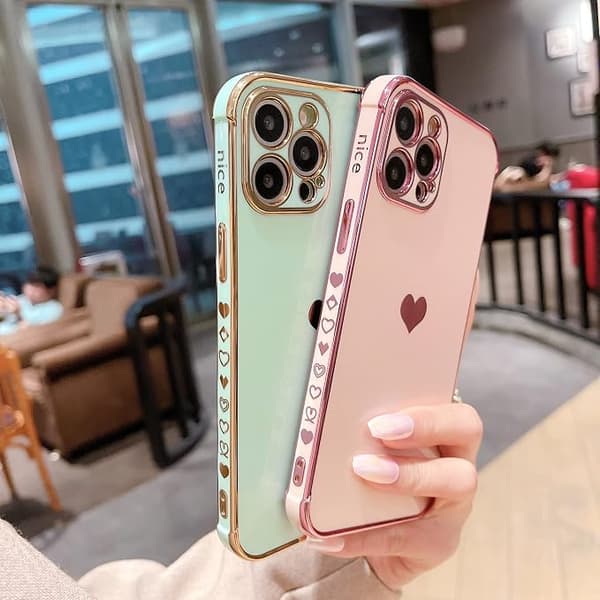 Kompatibel med iPhone 12 Pro Max Cover Kærlighedshjerte Belægning B