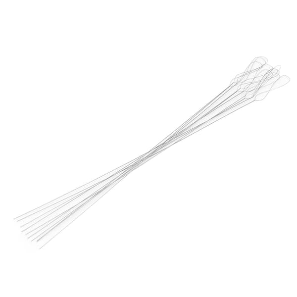 10 stk. Vridde Perlenåler Sammenleggbart Øye Fleksibel Rustfritt Stål Tråd Nåler for DIY Armbånd Halskjede