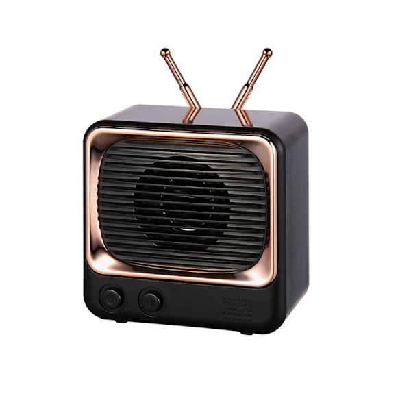 Ny högtalare Retro TV-modellering Bärbar Liten Ljud Liten Au