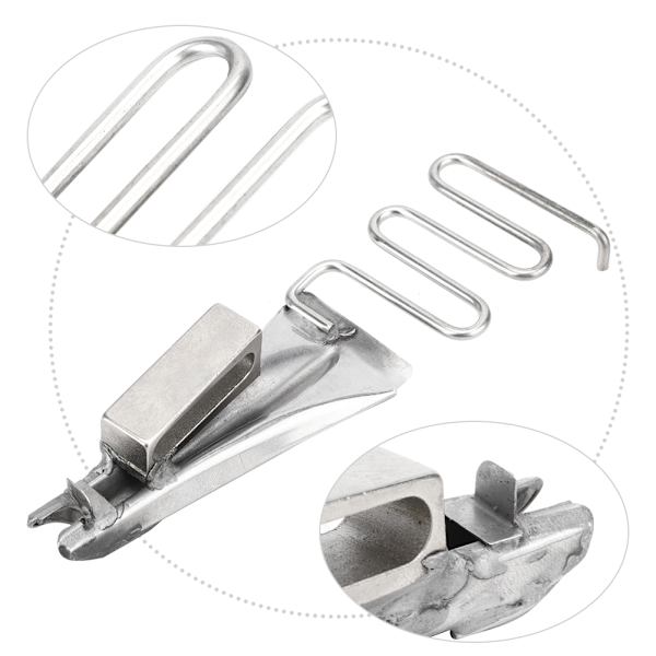 Kurv kant bindare fållare mapp hög kvalitet metall hög huvud symaskin tillbehör inlopp 40MM