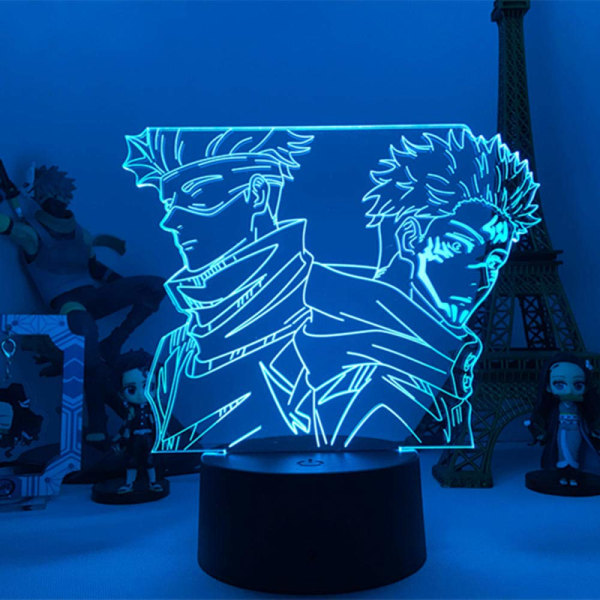 3D nattlampa Anime lampa Satoru Gojo Jujutsu Kaisen Led Nig