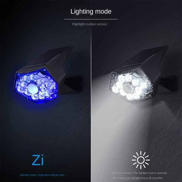 2 stk. Solar Landskabsspotlights Udendørs, 2-i-1 Solar Lands White Light