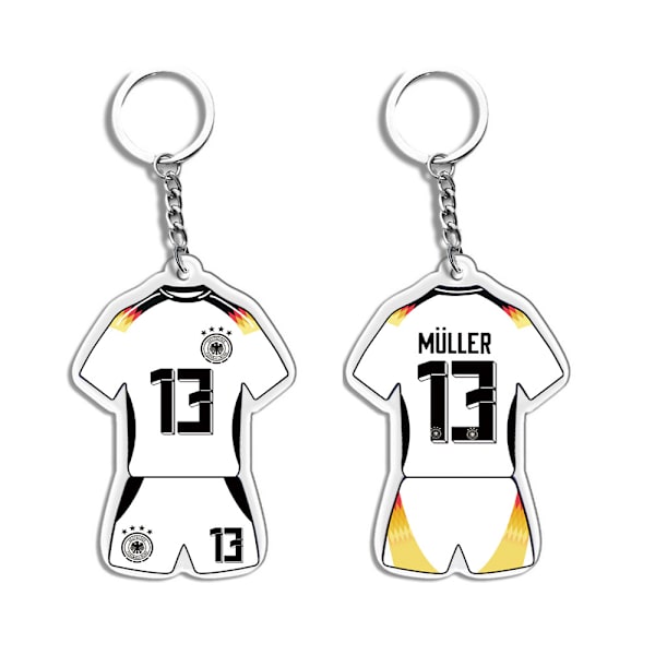 Europæiske Cup-fans, fodboldsouvenirs, nøgleringe, vedhæng, små sportsgaver White Muller