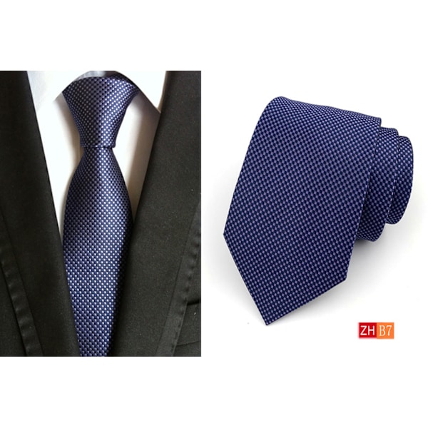 Fashion Tie Klassisk Blommig Herrvävd Jacquard Handgjord Halsduk B7