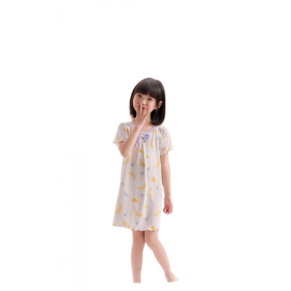 Flickor Småbarn Sommar Kortärmad Pyjamas Klänningar,XL