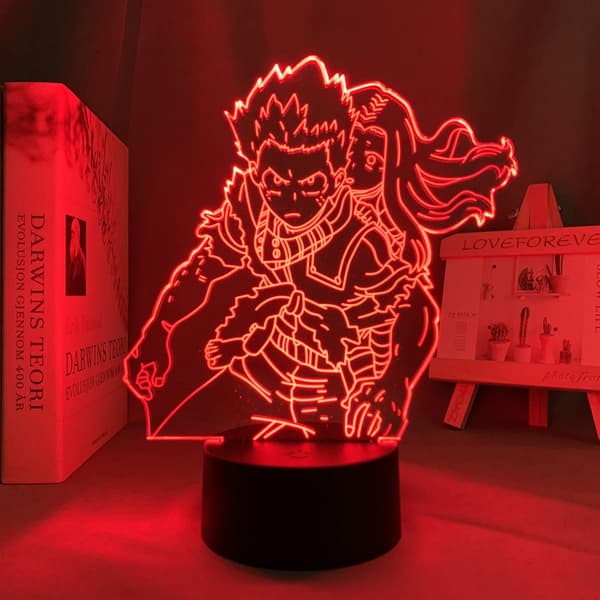 3D Nattlys for barn gutter jenter Deku Izuku Midoriya 3D La