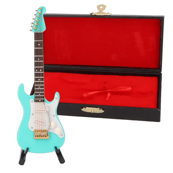 Miniatyrgitarr Replika Miniatyrgitarr Musikinstrument Modell Hemmakontorsdekorationer