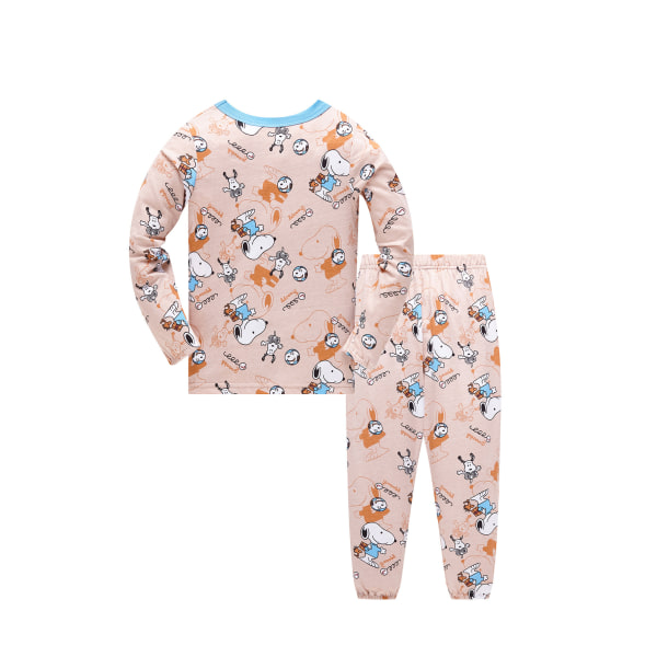 Flickor och pojkar långärmad 2-delad pyjamas, L