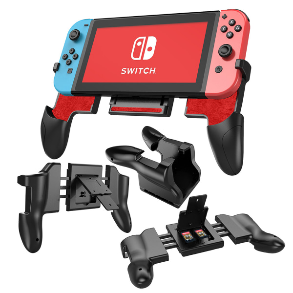 Multifunktionellt justerbart grepp för Nintendo Switch/OLED-kontroller och Joycon, ergonomiskt handtagsgrepp bekvämt, hopfällbart, ställbart, tillbehör wi