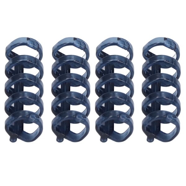 20 stk. Bindende Ringe Segmenteret Design Hold 60 Ark 11mm Bindende Tykkelse Kontorartikler Blå
