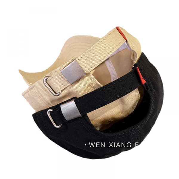 Justerbar baseballcaps i vasket bomull, Unis Black