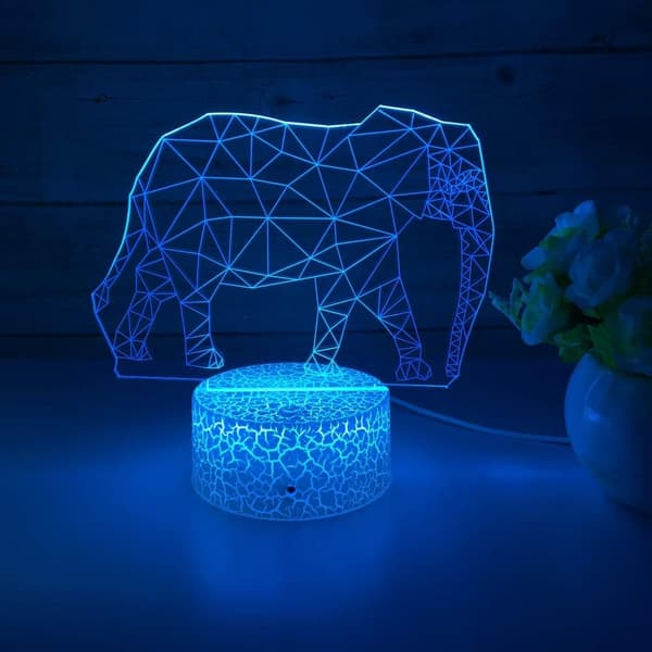3D Illusionslampe b b-8 Robotter Natlampe 3D Natlampe til