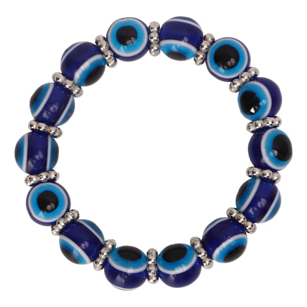 Blå Øje Armbånd Lykkebringende Komfortabel Slid Resin Glas Blå Øje Halskæde Blå Øje Dekoration Til Fødselsdag Jul