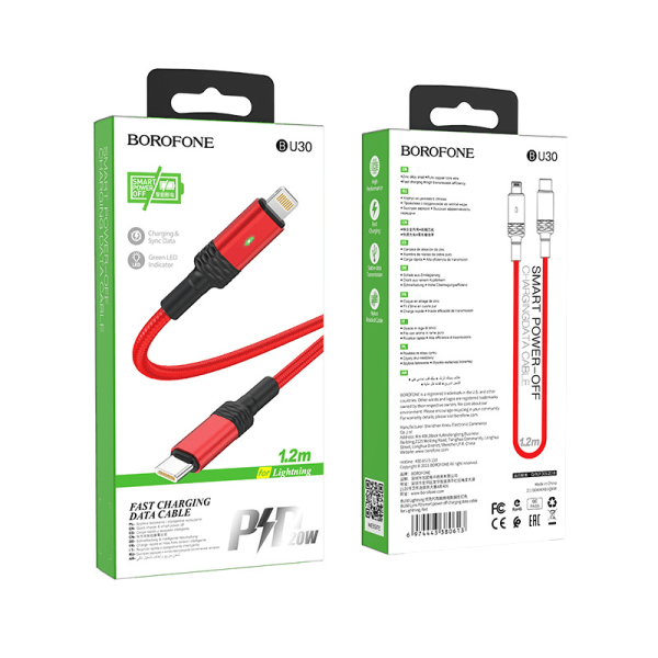 Borofone BU30 Lynk & Co PD intelligent power-off datakabel