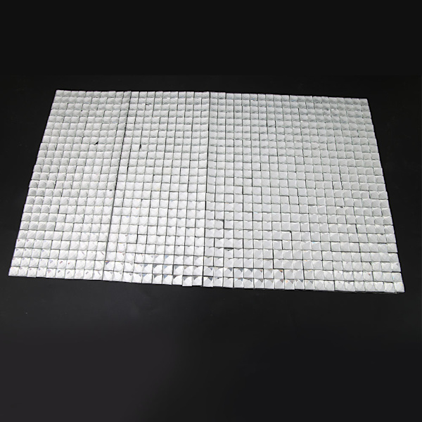 24*40cm Hotfix Rhinestone Sheet Banding Mesh Trim Sheet DIY Dekoration Tillbehör(Square 8mm)