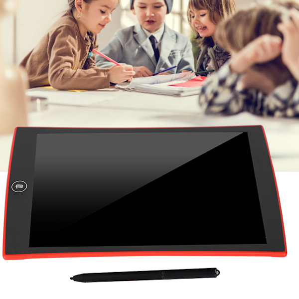 9,5 tommers LCD skrivebrett Pad Digital Doodle E-Writer Board Barn GaveRød