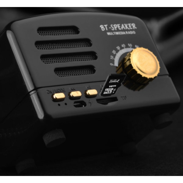 Bluetooth-stereohögtalare, förbättrad bas Retro Wireless Vint