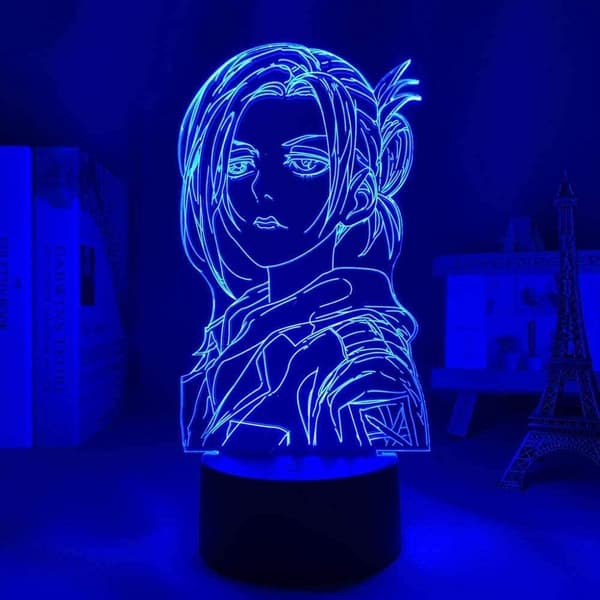 Attack on Titan 3D Anime Lampe Natt Levi Ackerman Illusjon N