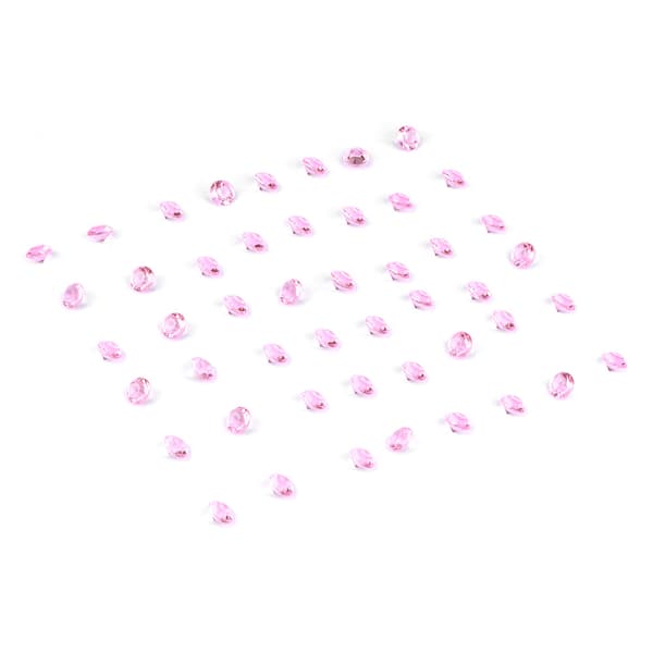 1000 stk 10 mm akrylperler til bryllupsfestdekorasjon DIY-pynttilbehør (rosa)