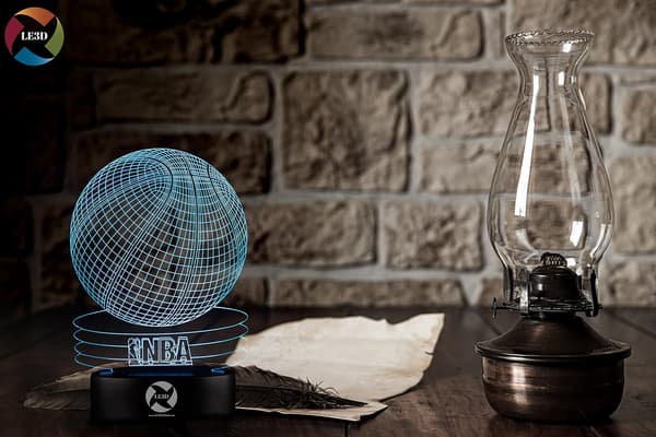 3D Optisk Illusions Natlampe - 7 LED Farveskiftende Lampe