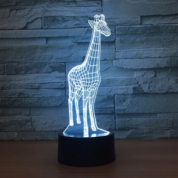 Dyr Giraf 3D Natlampe Touch LED Bordlamper 7