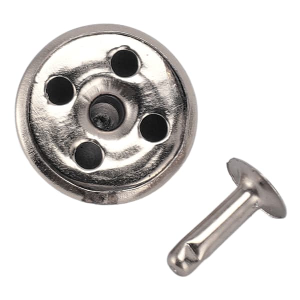 18mm Lædernitter Kit Rustfrit Fadeless Holdbart Jernnitte Stud DIY Lædernitte Tilbehør til Armbånd Hatte Bælter Sølv