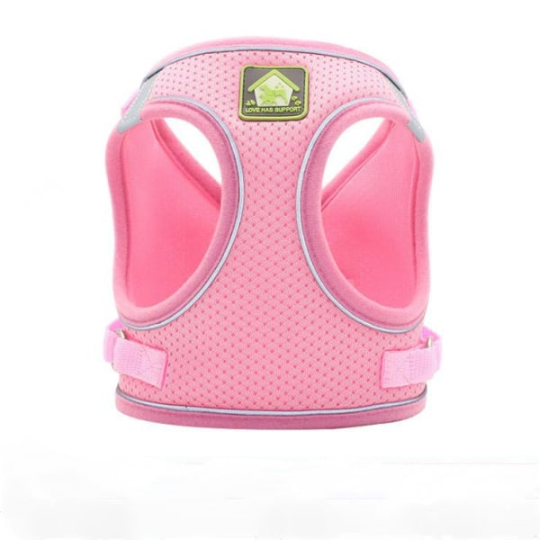 Hund- och set för sällskapsdjur, Walking Carrier andningsbart mesh Pink S