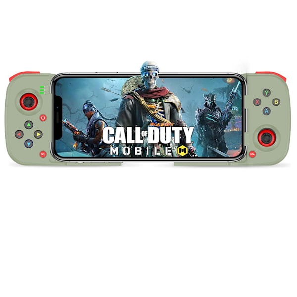 Bluetooth-kontroller för iPhone, Android, direkt spel, låg latens, telefonkontroller spelkontroll joystick för Galaxy S23 S22 S21 20 Ultra, iPhone 14 13 1 Green