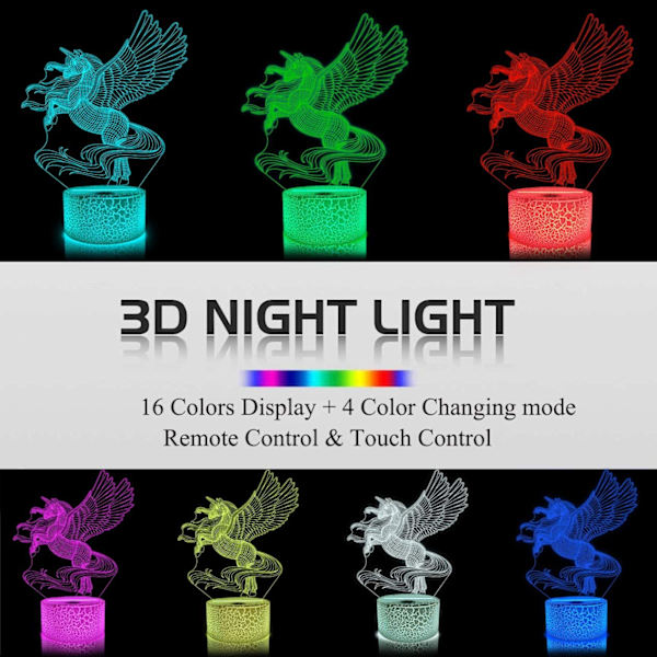 Sjöjungfru Enhörning Delfin Fjäril Bästa Leksakspresenter 3D Enhörning