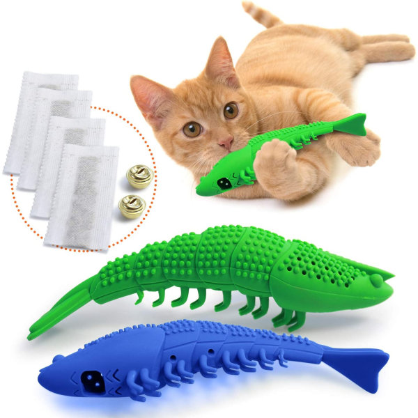 Kattandborste Catnip-leksak - Hållbart hårt gummi - Kattandvård