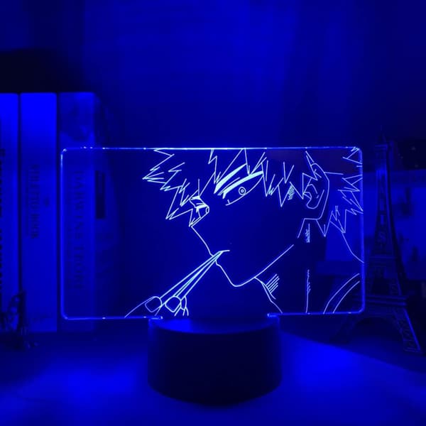 3D Illusjonslampe Nattlys Bakugo Katsuki Led Nattlys