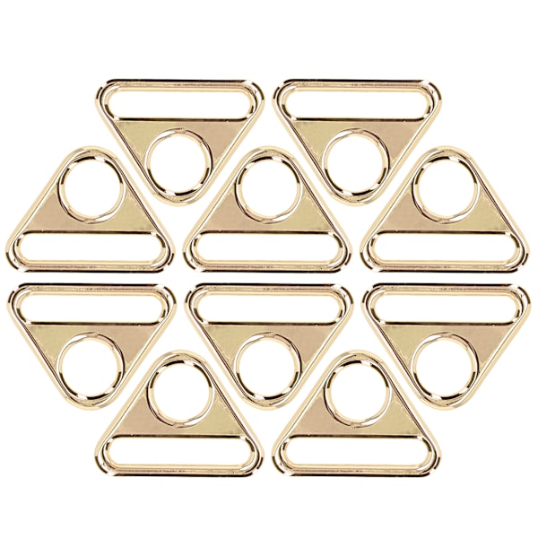 10 st justerbara spännen 38 mm zinklegeringsmaterial multifunktionella lätta bärbara bagagetillbehör Light Golden