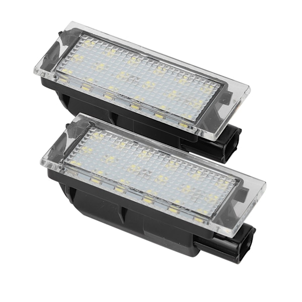 2 st 18 LED-lampor för registreringsskylt Passar Renault Clio Laguna Megane