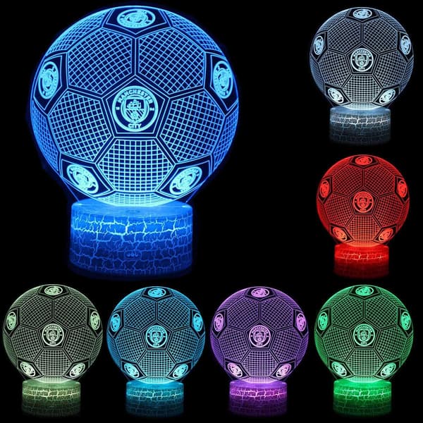 3D Illusion Natlampe Superhelt Tre Mønstre 16 Farver Ch