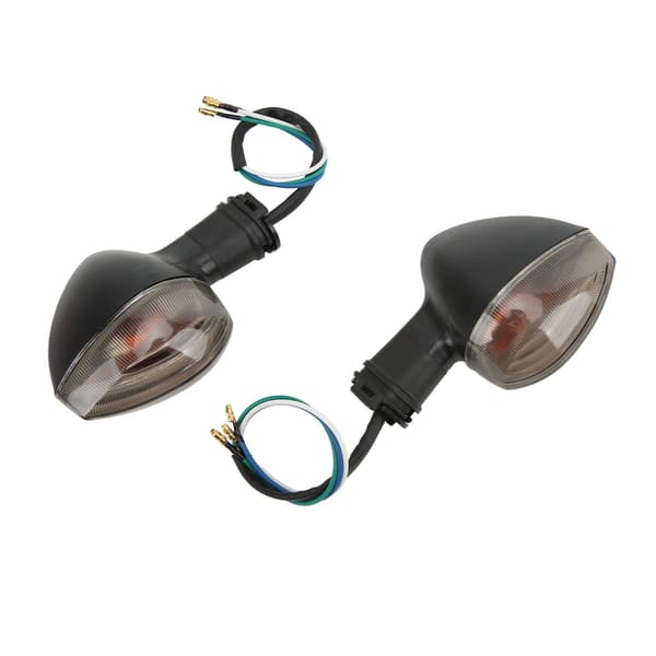 Par Blinklys Indikatorlys Foran Side 12V 6W Udskiftning til YZF R1 2009‑2014 Sort