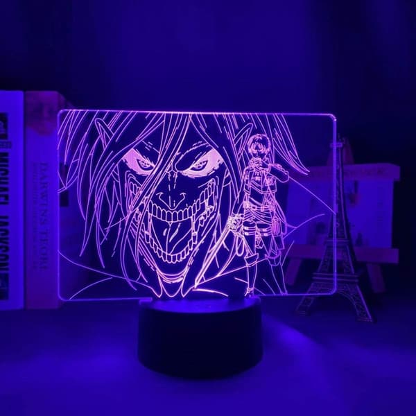 FLYALOE Anime LED Lampe Levi Ackerman Natlampe 3D til