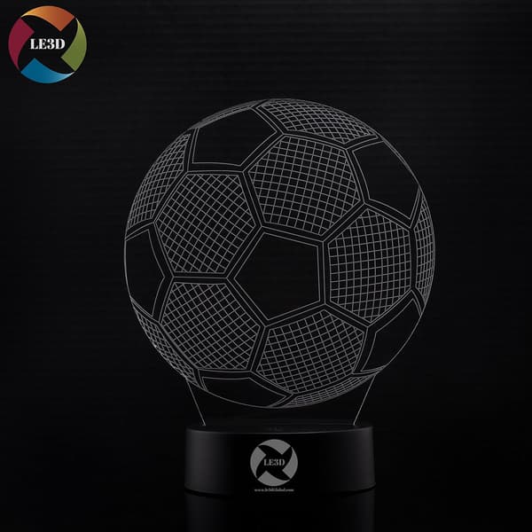 3D Optisk Illusions Natlampe - 7 LED Farveskiftende Lampe